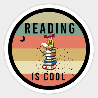 Reading is cool Sticker